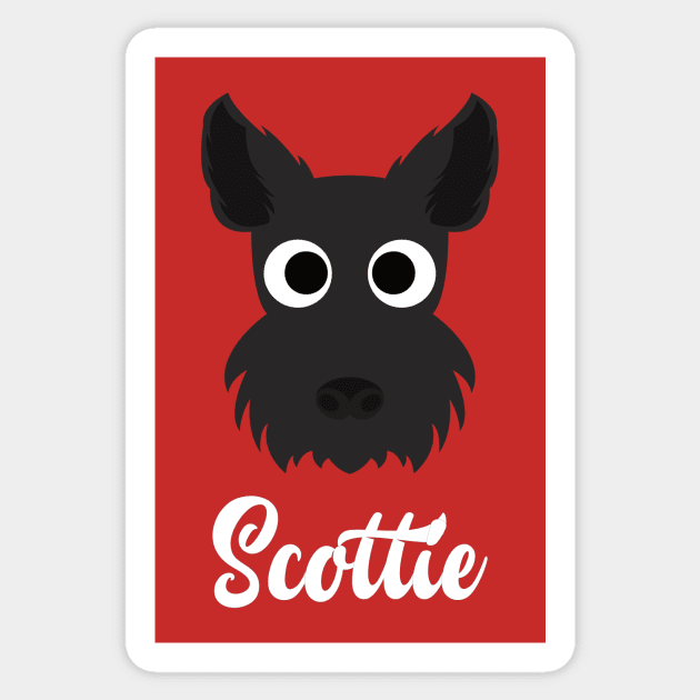 Scottie Dog - Scottish Terrier Sticker by DoggyStyles